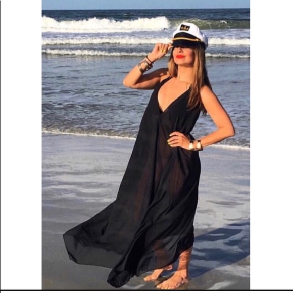 Other - 🌿NEW🌿 Swimwear Cover Up Sheer Maxi Dress